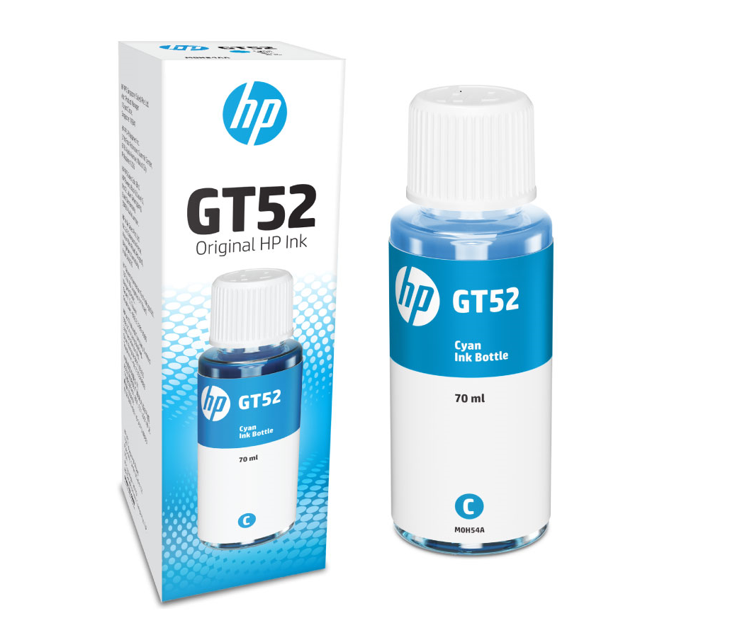 HP GT52 Cyan Original Ink Bottle