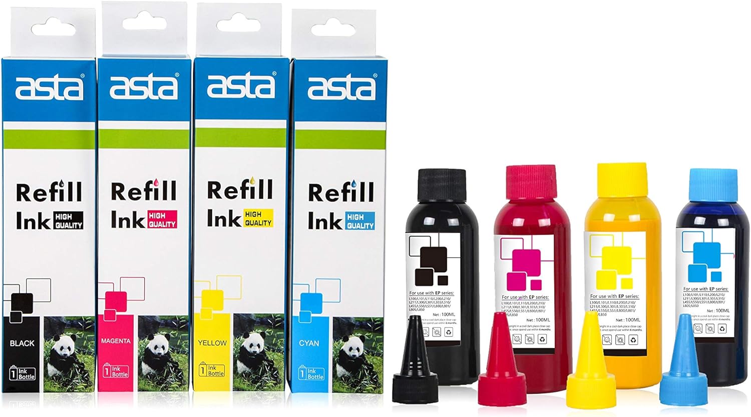 ASTA Compatible Refill Inks For Epson