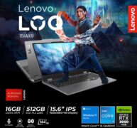 Lenovo LOQ 15IAX9 Gaming Laptop Intel® Core™ i5-12450HX RTX™ 2050 4GB GDDR6